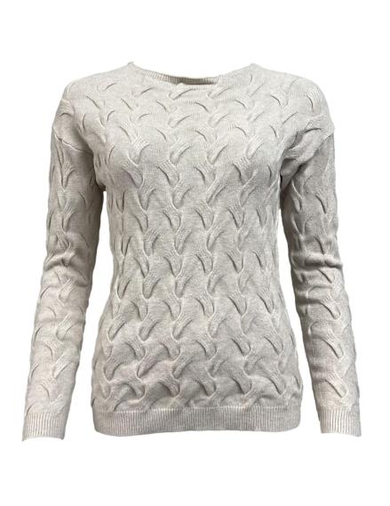 Maglione trecce 3D