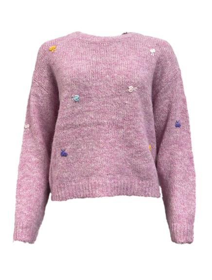 Maglione fiocchi colorati