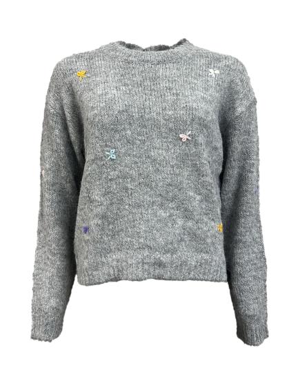 Maglione fiocchi colorati