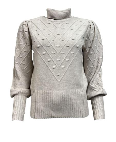 Maglione lupetto palloncino pois