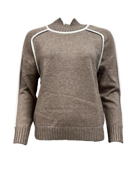 Maglione rifinitura contrasto