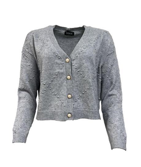 Giacchina pois bott. perle