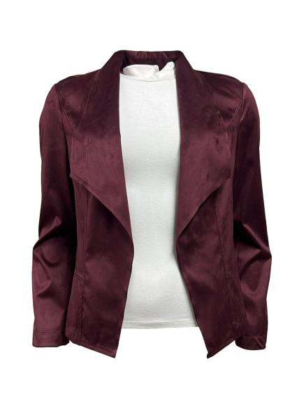 Giacca scialle camoscio