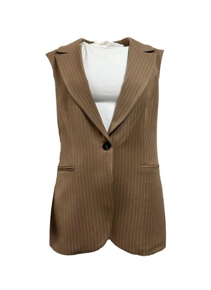 Giacca gilet gessata