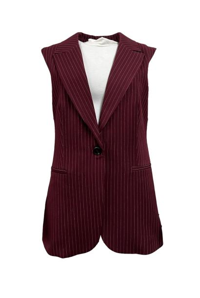 Giacca gilet gessata