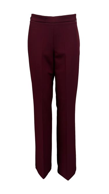 Pantalone zampa zip fluido