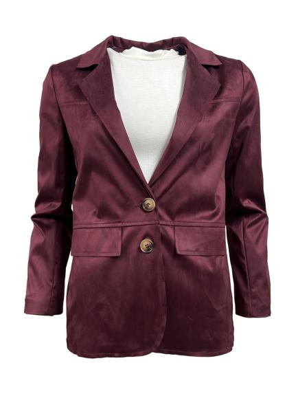 Giacca 2 bottoni camoscio