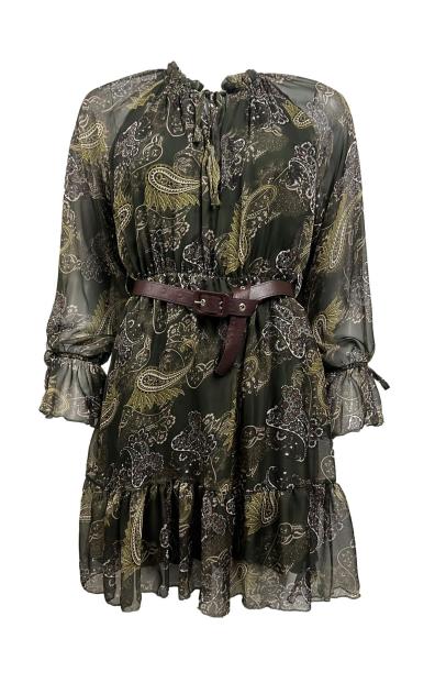 Abito corto organza st.