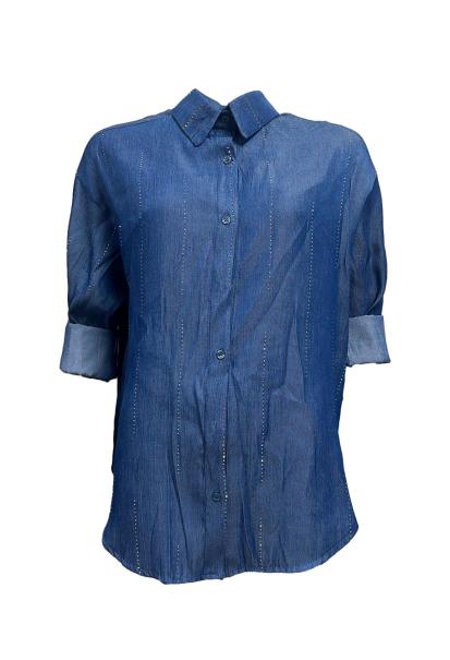 Camicia tencel strass