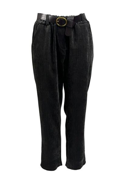 Pantalone velluto cintura