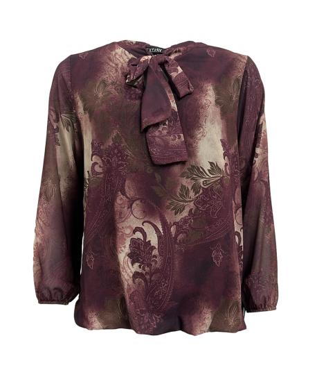 Blusa fiocco stampa