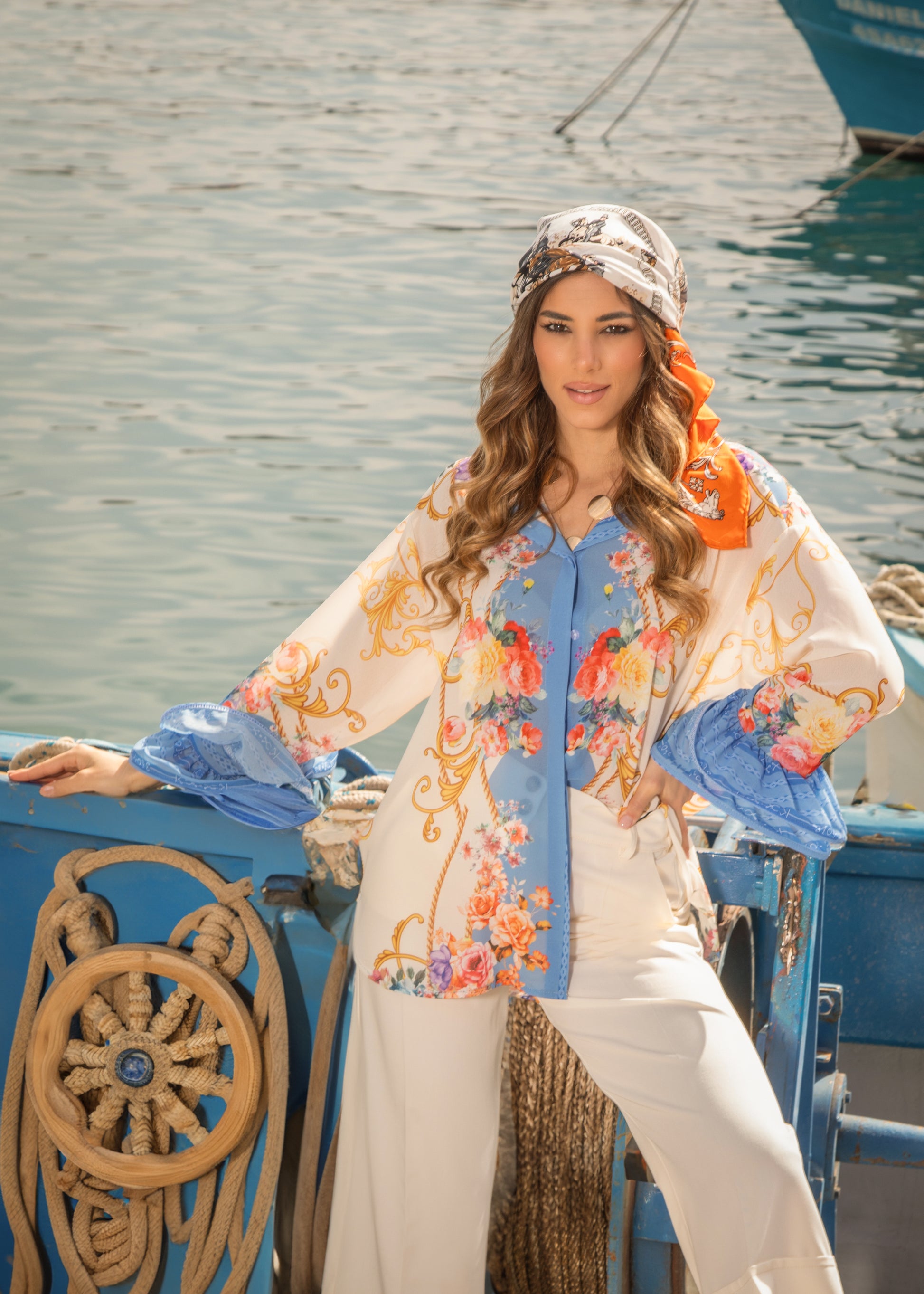 Camicia fantasia doppio polso