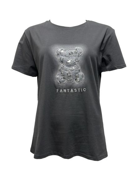 T-shirt orsetto rilievo