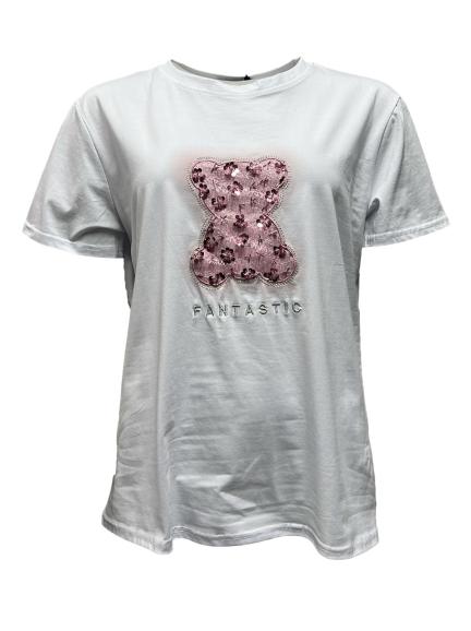 T-shirt orsetto rilievo