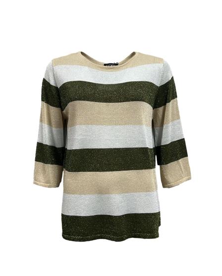 Maglia righe lurex