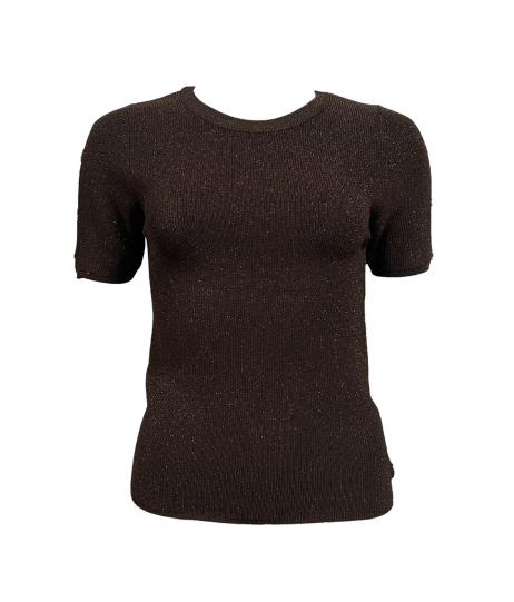 T-shirt lurex anelli