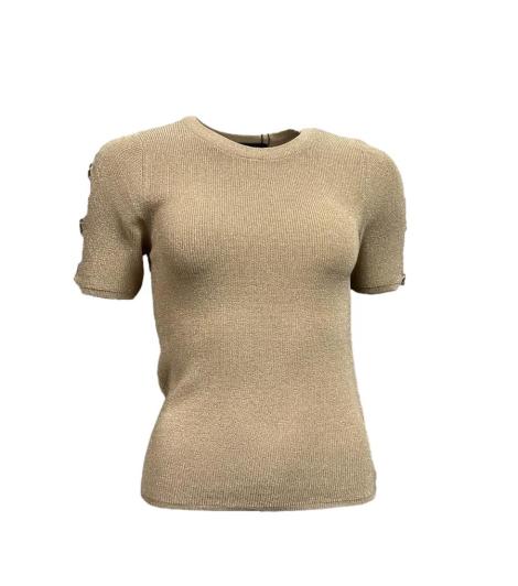 T-shirt lurex anelli