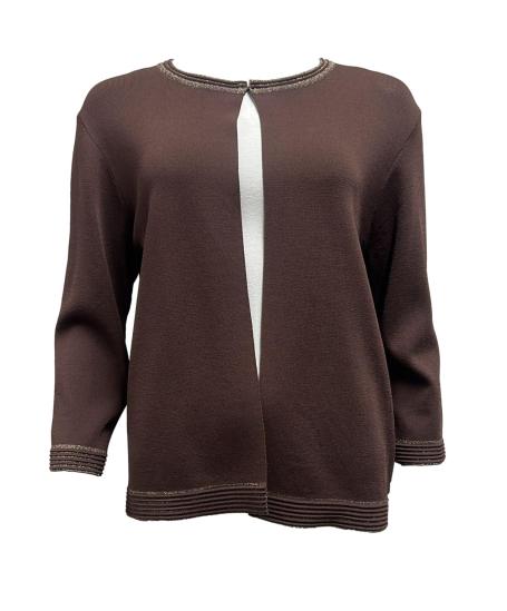 Cardigan bordino lurex