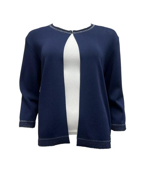 Cardigan bordino lurex