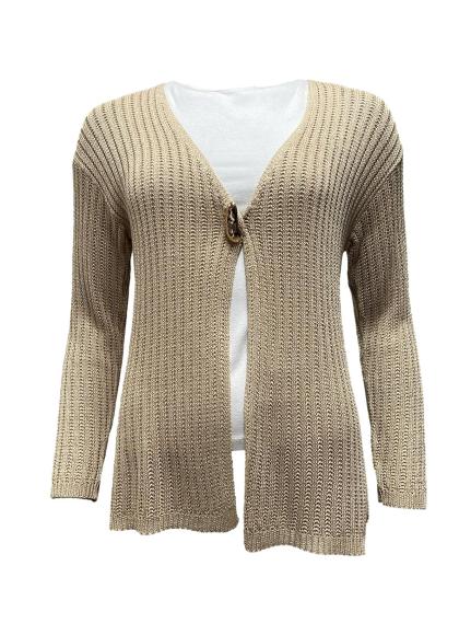 Cardigan filo corto