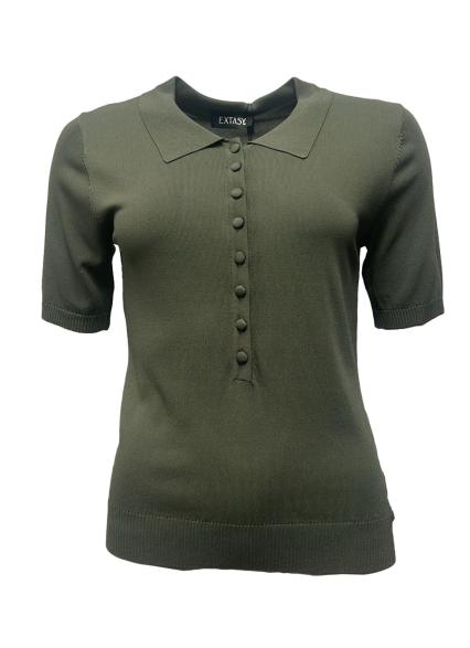 Maglia polo 8 bottoni