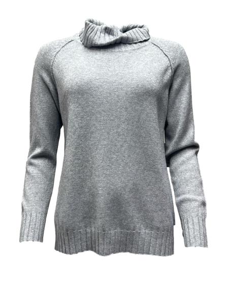 Maglione dolcevita costine
