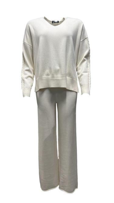 Set maglione pantalone trecce