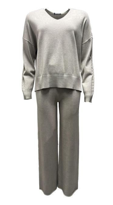 Set maglione pantalone trecce