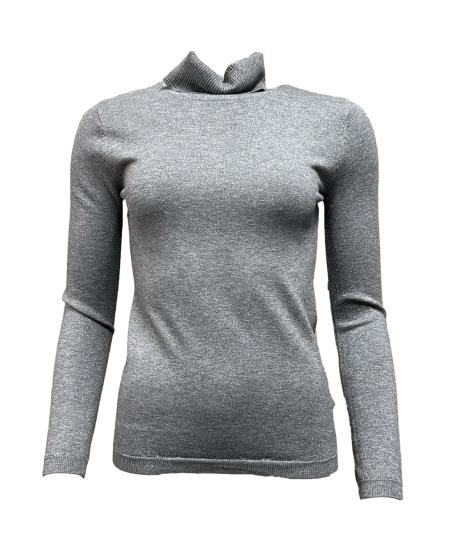 Maglia dolcevita lurex