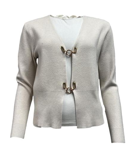 Cardigan ganci cerchi