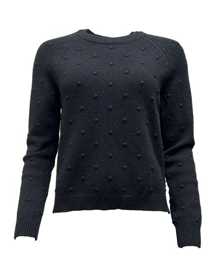 Maglione pois tinta su tinta