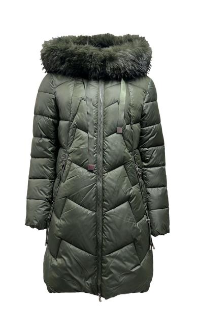 Giubbino lungo pelliccia e lacci