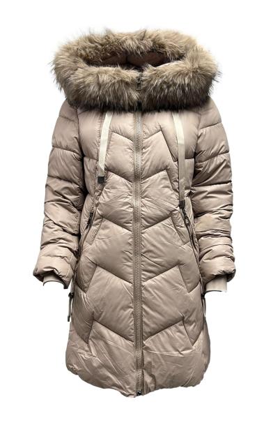 Giubbino lungo pelliccia e lacci