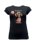 T-shirt cane occhiali strass