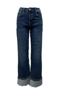 Jeans risvolto alto