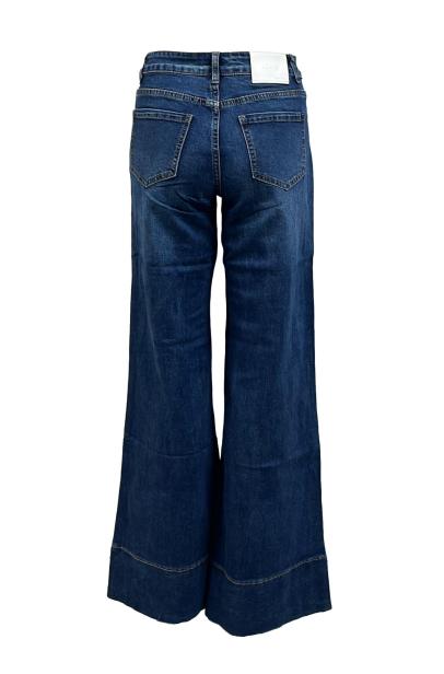 Jeans risvolto tinta su tinta