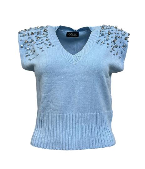 Gilet strass spalle
