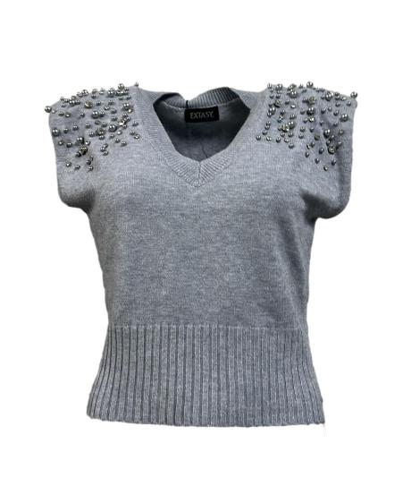 Gilet strass spalle