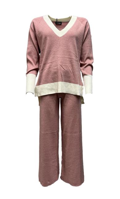 Completo maglione lungo dt pantapalazzo