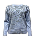 Maglione ricamo microsfere