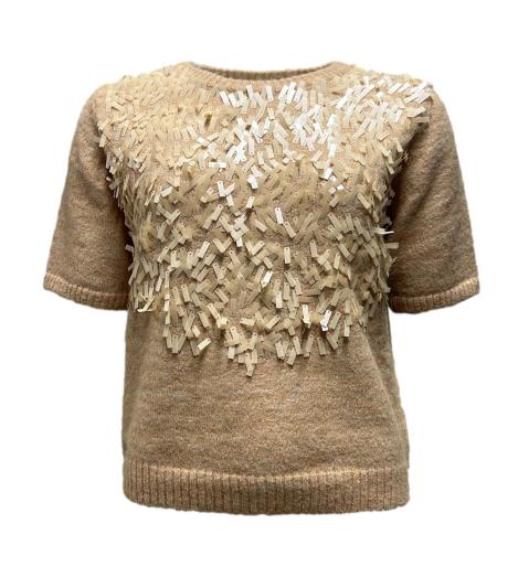 Maglia carre dv paillettes