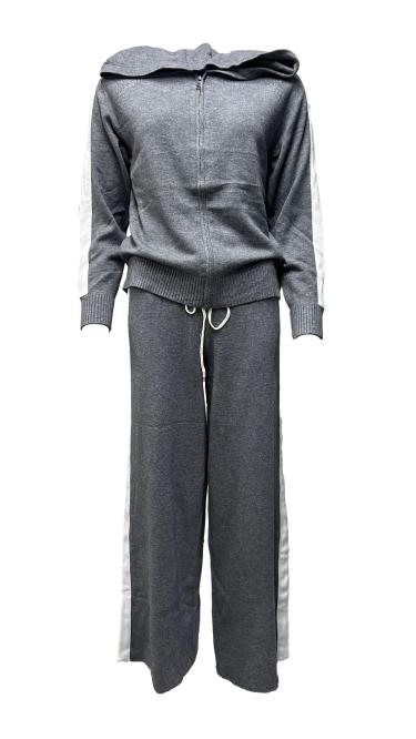 Completo maglia felpa zip pantalaccetto