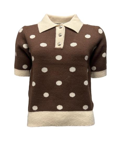 Maglia polo mm st.pois