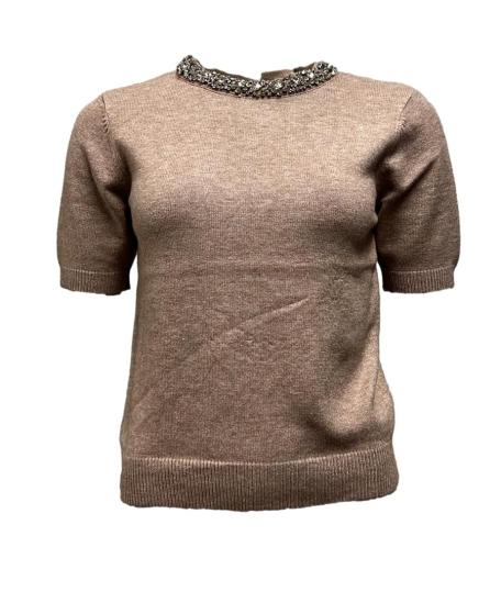 Maglia mm acc. strass