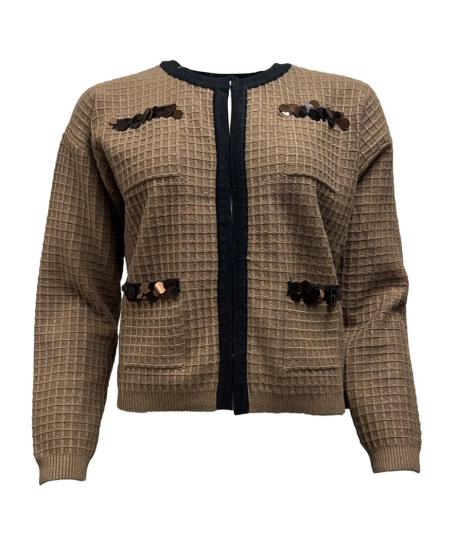 Giacca mod. chanel frisi paillettes