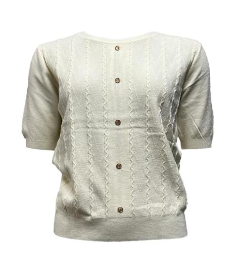Maglia mm bottoni finti