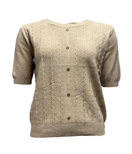 Maglia mm bottoni finti