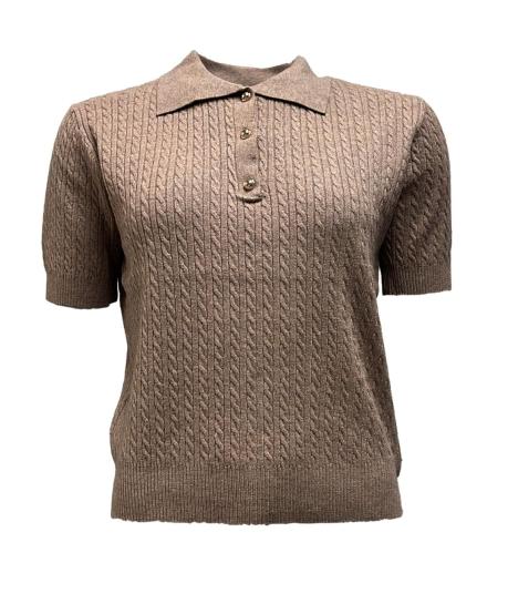 Maglia polo mk corta treccia
