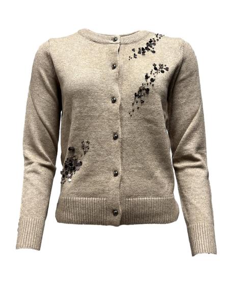 Cardigan scia paillettes dv