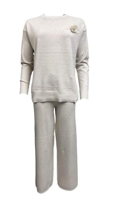 Set palazzo spilla rosa